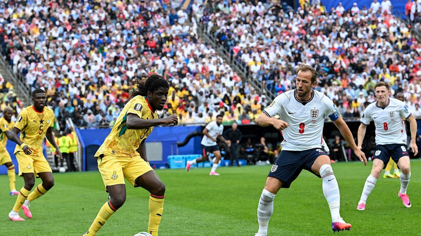 Harry Kane Englannin ja Ghanan välisessä MM-kisaottelussa