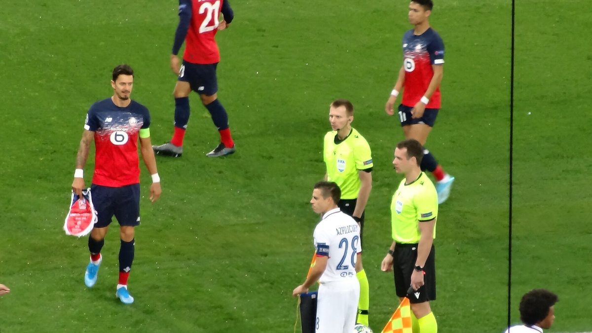 Lillen pelaajia ottelussa Chelseaa vastaan
